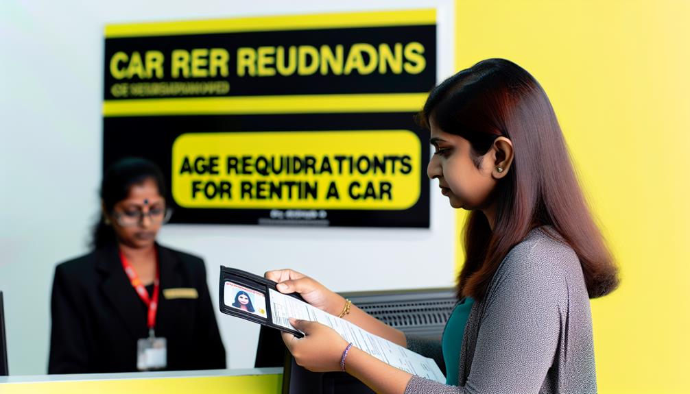 car rental age rules